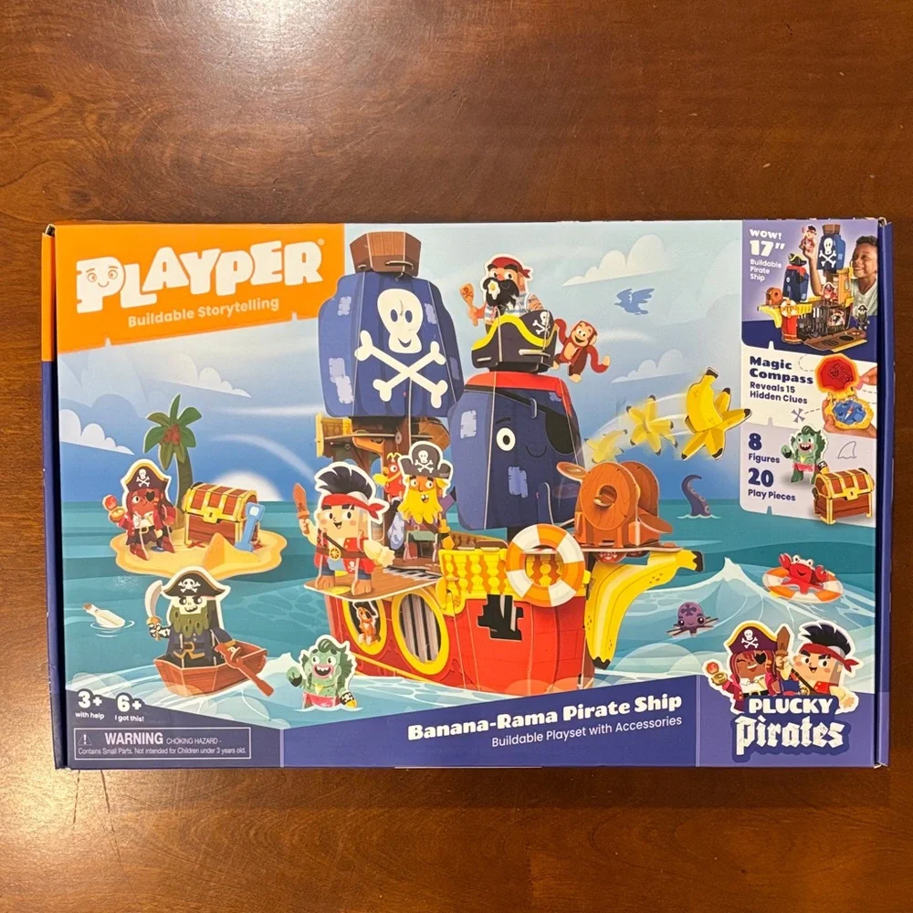 Playper BANANA-RAMA‎ PIRATE SHIP: PLUCKY PIRATES BUILDABLE PLAYSET